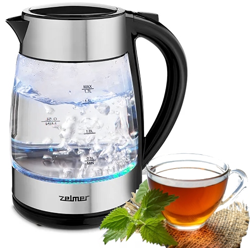 Rýchlovarná kanvica Zelmer ZCK8011 2200 W 1,7 l strieborná/šedá